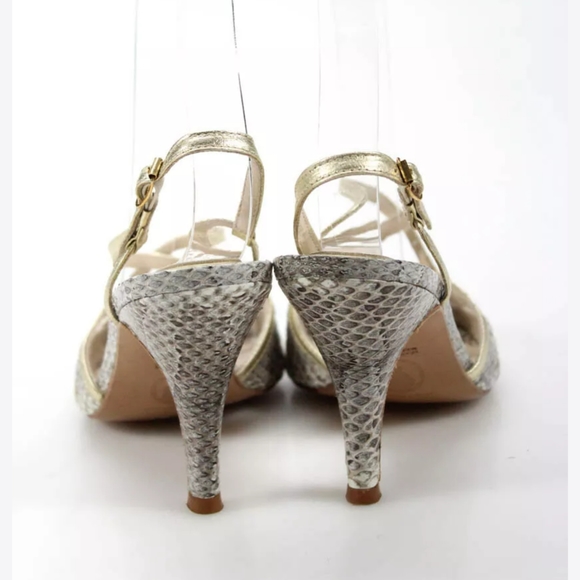 LULU GUINNESS HIGH HEEL SLINGBACK SANDALS BUCKLE 6 - Picture 3 of 5